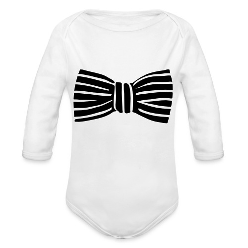 bow_tie - Organic Longsleeve Baby Bodysuit