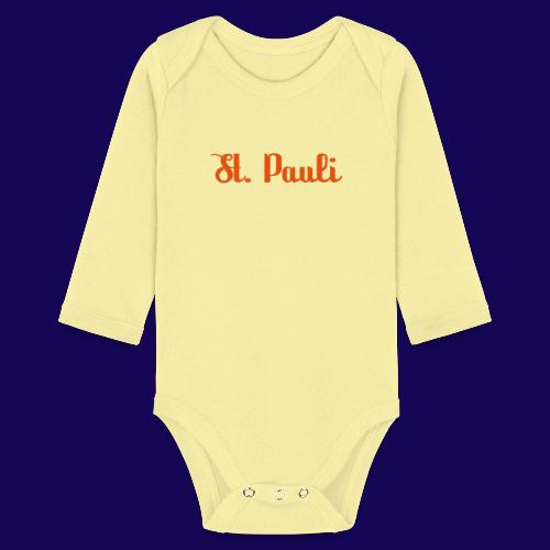 St. Pauli Logotype: Dein Kieztour Begleiter - Baby Bio-Langarm-Body