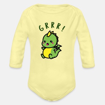 Grrr! - Økologisk langermet babybody