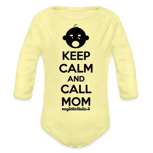 keep mom v - Body ecologico per neonato a manica lunga