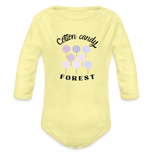 Cotton Candy Forest - Body ecologico per neonato a manica lunga