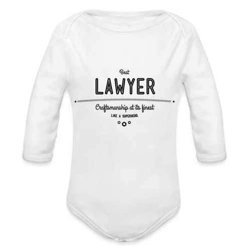 Bester Anwalt - wie ein Superheld - Baby Bio-Langarm-Body