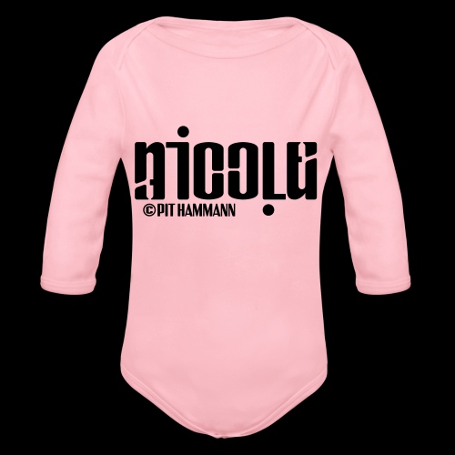 Ambigramm Nicole 01 Pit Hammann - Baby Bio-Langarm-Body