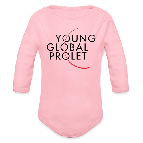 YOUNG GLOBAL PROLET (dunkle Schrift) - Baby Bio-Langarm-Body