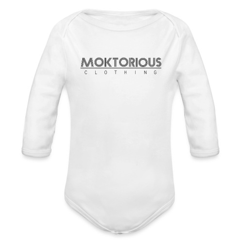 MOKTORIOUS CLOTHING - BLACK - VERTICAL - Baby Bio-Langarm-Body