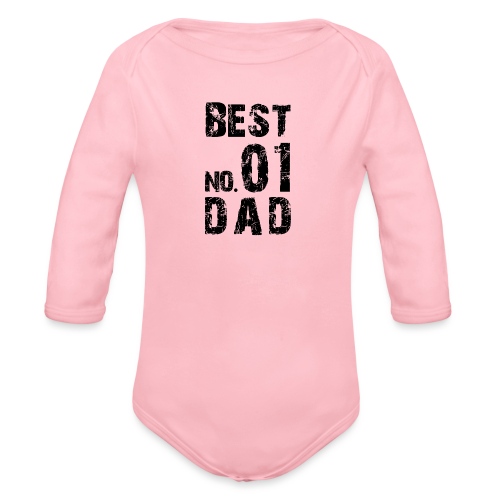 No. 1 BEST DAD - Baby Bio-Langarm-Body