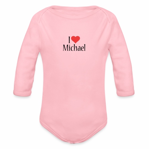 Michael designstyle i love Michael - Organic Longsleeve Baby Bodysuit