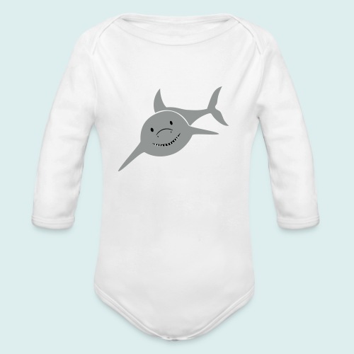 shark - Baby bio-rompertje met lange mouwen