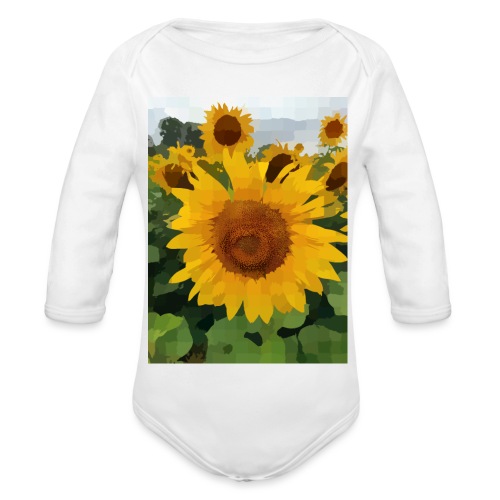 Sonnenblume - Baby Bio-Langarm-Body