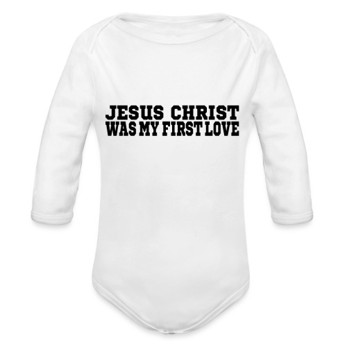 Jesus Christus Lieben - Baby Bio-Langarm-Body