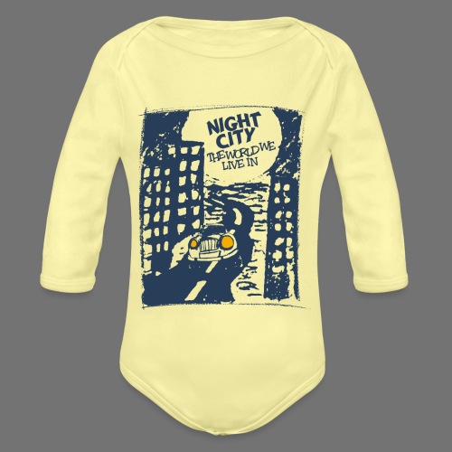 Night City - maailma, jossa elämme - Vauvan pitkähihainen luomu-body