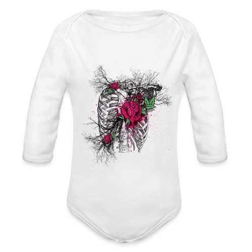 Dead Roses - Organic Longsleeve Baby Bodysuit