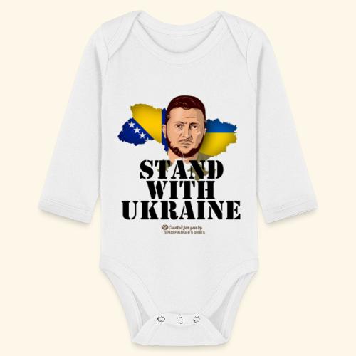Ukraine Bosnien und Herzegowina - Baby Bio-Langarm-Body