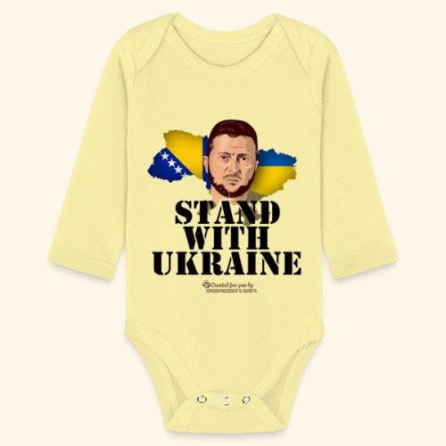 Ukraine Bosnien und Herzegowina - Baby Bio-Langarm-Body