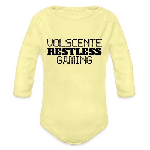 Volscente Restless Logo B - Body ecologico per neonato a manica lunga