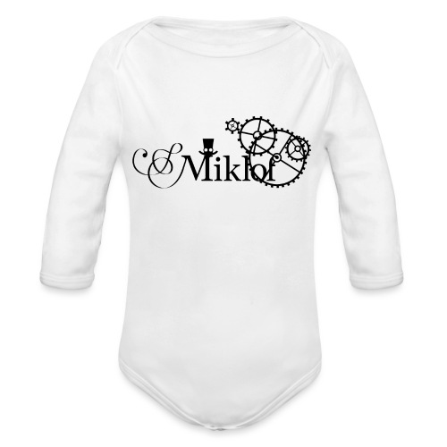 miklof logo black 3000px - Organic Longsleeve Baby Bodysuit