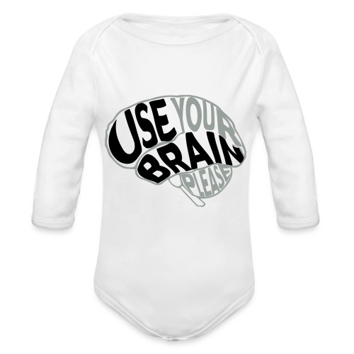 Use your brain - Body ecologico per neonato a manica lunga
