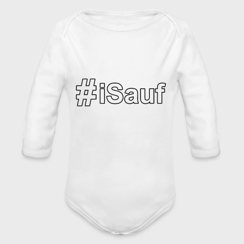Hashtag iSauf klein - Baby Bio-Langarm-Body