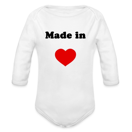 Made in rouge - Body Bébé bio manches longues