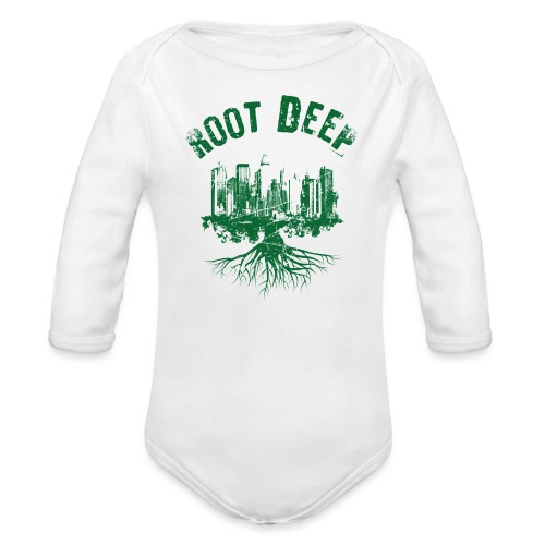 Root deep Urban grün - Baby Bio-Langarm-Body