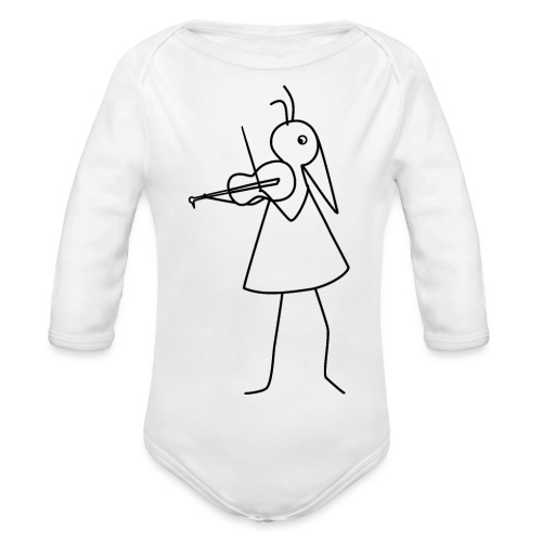 RUNNY-Musiker-Violine - Baby Bio-Langarm-Body
