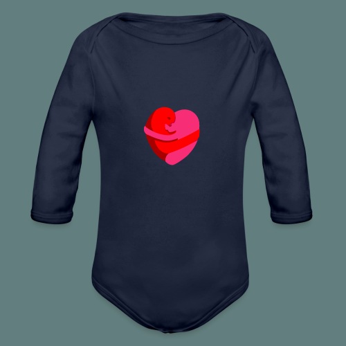 hearts hug - Body ecologico per neonato a manica lunga