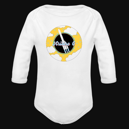 Ariane 5 among clouds and stars by ItArtWork - Organic Longsleeve Baby Bodysuit