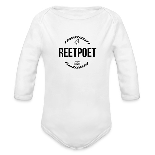 ReetPoet | Logo Schwarz - Baby Bio-Langarm-Body