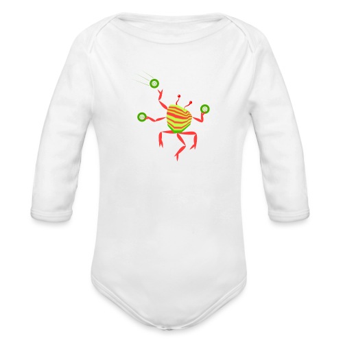 Dj Crab - Body ecologico per neonato a manica lunga