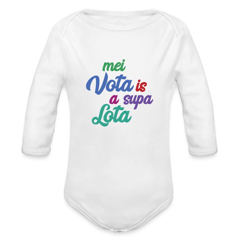 Mei Vota is a supa Lota - Baby Bio-Langarm-Body