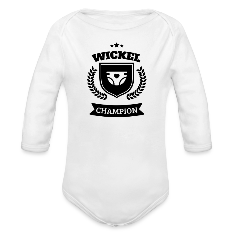 Windel Wickel Wechsel Champion - Baby Bio-Langarm-Body