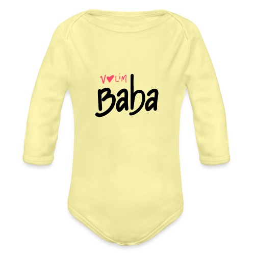 Volim Baba 2 - Ekologisk långärmad babybody