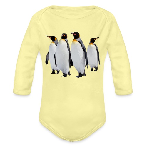 Pinguine - Baby Bio-Langarm-Body