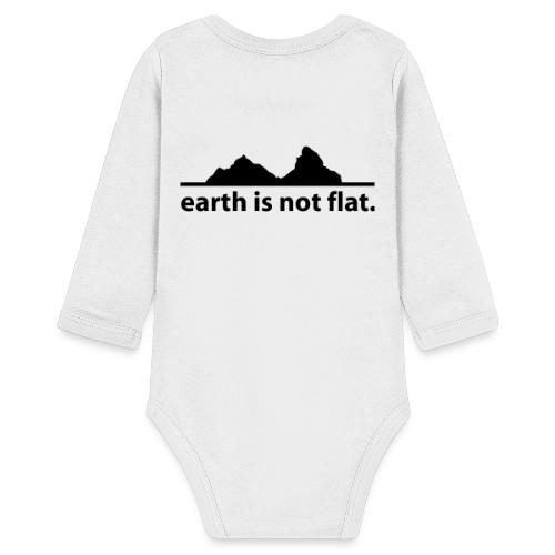 earth is not flat. - Baby Bio-Langarm-Body