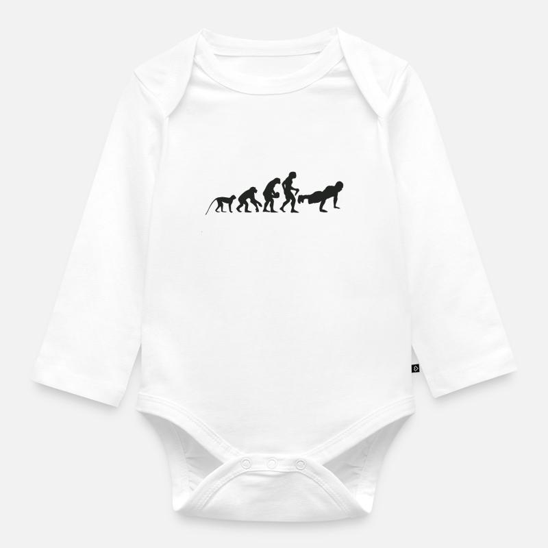 Evolution Fitness - Baby Bio-Langarm-Body - Weiß