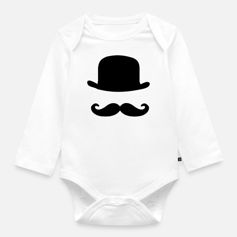 branché - Body Bébé bio manches longues - blanc