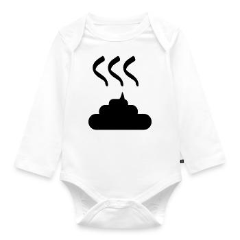 Scheiße - Baby Bio-Langarm-Body - Weiß - Vorne