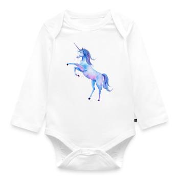 Licorne / licorne 20 5 - Body Bébé bio manches longues - blanc - Devant