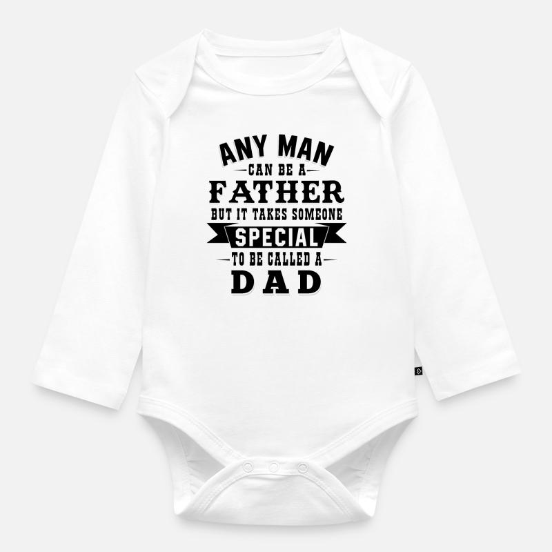 Special to be called a dad - Body Bébé bio manches longues - blanc