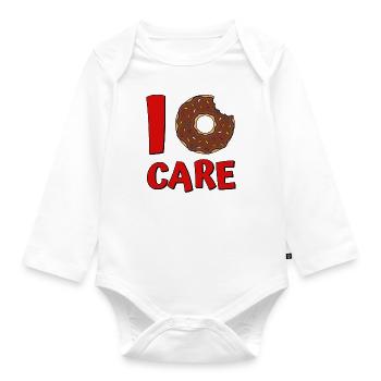 I Donut Care - Baby Bio-Langarm-Body - Weiß - Vorne
