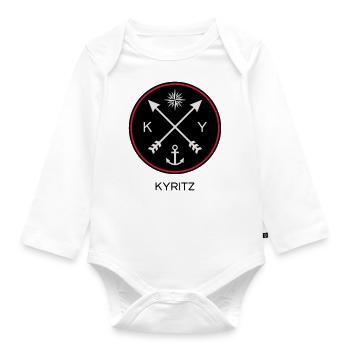 Ville hanséatique Kyritz au hochet - Body Bébé bio manches longues - blanc - Devant