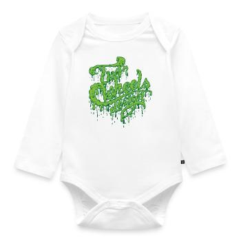 TWD Schlamm - Baby Bio-Langarm-Body - Weiß - Vorne