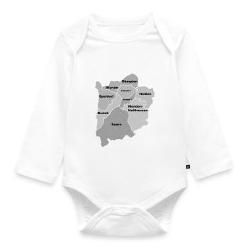 Mülheim an der Ruhr - Baby Bio-Langarm-Body - Weiß - Vorne