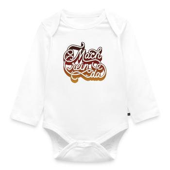 machreinda 04 - Organic Longsleeve Baby Bodysuit - white - Front