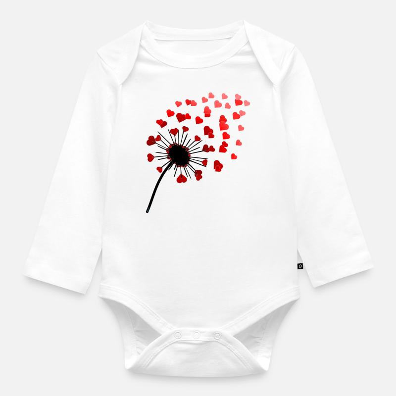 ... avec amour! - Body Bébé bio manches longues - blanc