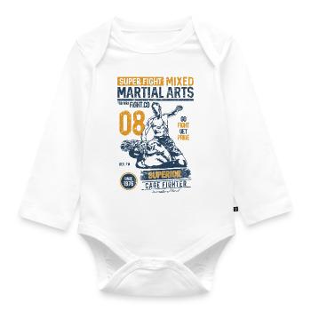 MARTIAL ARTS SPORT - Martial Arts Gifts Shirts - Organic Longsleeve Baby Bodysuit - white - Front