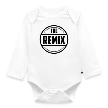 The Remix Dad And Son - Organic Longsleeve Baby Bodysuit - white - Front