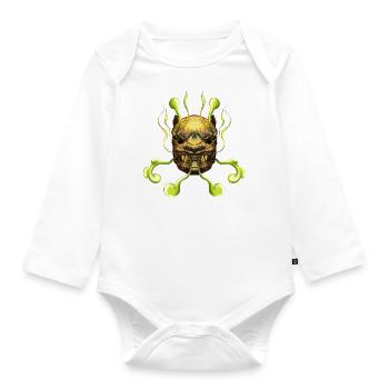 Tiger - Organic Longsleeve Baby Bodysuit - white - Front