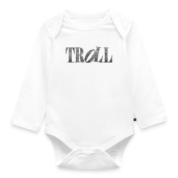 Troll - Baby Bio-Langarm-Body - Weiß - Vorne