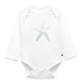 étoile de mer - Body Bébé bio manches longues - blanc - Devant
